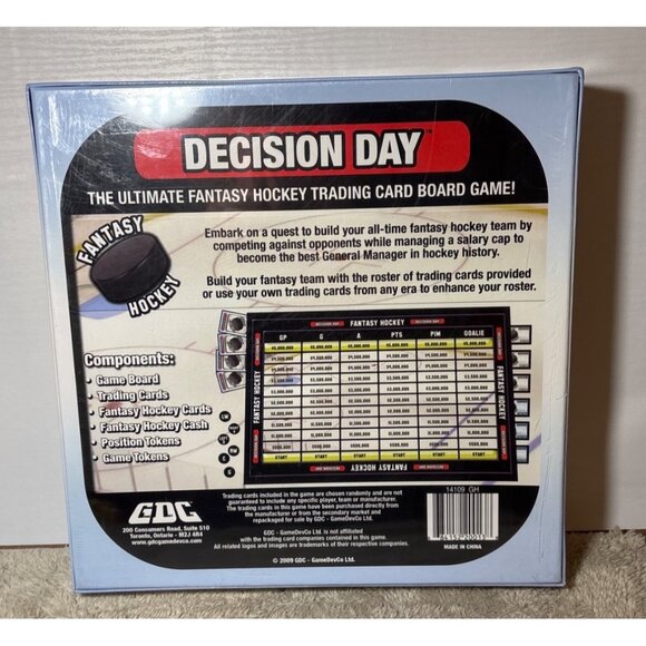 Decision Day Fantasy Hockey Game Trading Card New Sealed - Picture 2 of 4